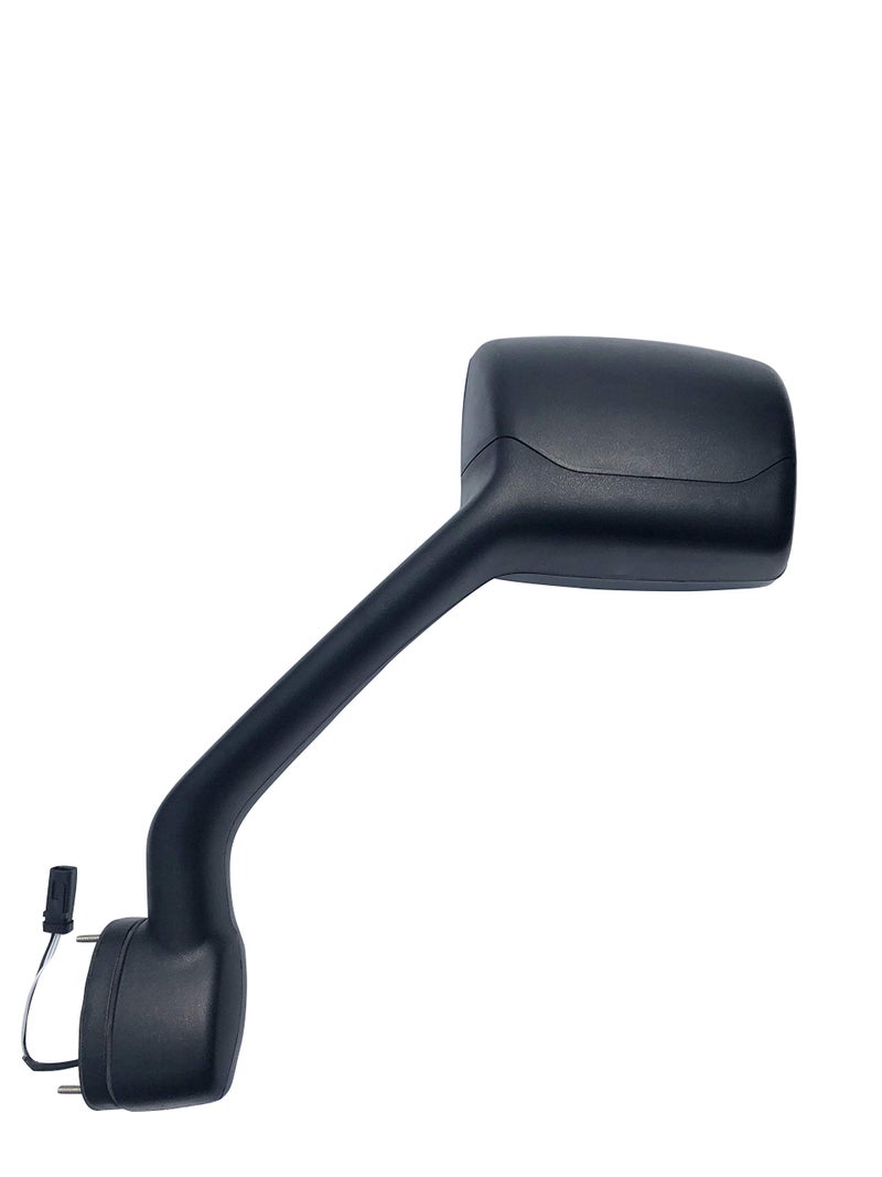 LONGLING Replacement Chrome Hood Mirror Fit Kenworth T680 Peterbilt 579 587 (Black Driver (LH) Side) - Image 1